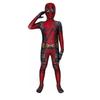 Kids Deadpool Costume Cosplay Set Bodysuit with Mask Halloween Theme Party Role Play 110cm