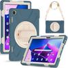 Rugged Armor Tablet Case for Lenovo Tab M10 Plus 3rd Gen 10.6" 2022 TB-125F/TB-128F Hand Shoulder Strap Heavy Duty Tablet Cover