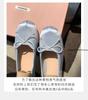 Fashion Plus Size 43 42 Luxury Satin Silk Ballet Shoes Woman Classic Square Toe Bowtie Elastic Band Ballerina Flats Ladies Soft Loafers