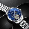 Men's Watches Flywheel Moon Phase Wristwatch Men Waterproof Moon Phase Automatic Mechanical Watch for Men Uhren Montre