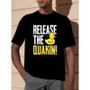 European Sizes Graphic Rubber Duck "Release The Quackin" Funny T-Shirt