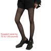 Women Sexy Sheer Tights Vertical Striped Jacquard Patterned Fishnet Stockings Hollow-Out Mesh Black Pantyhose Leggings