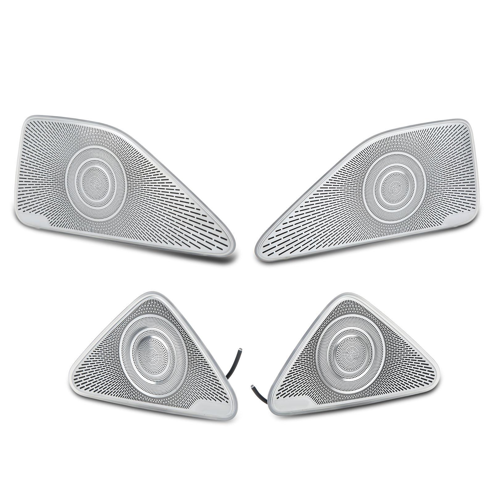 

64-цветные крышки среднечастотных динамиков в дверях. Замена подсветки для MercedesБенц СКласс W223 2021