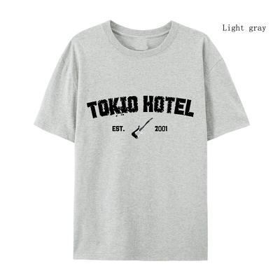 Women Hip Hop Streetwear T Shirt Clothes Rock Band Tokio Hotel Kaulitz Print Tshirt Cotton T-shirt Trend Short Sleeve Tee
