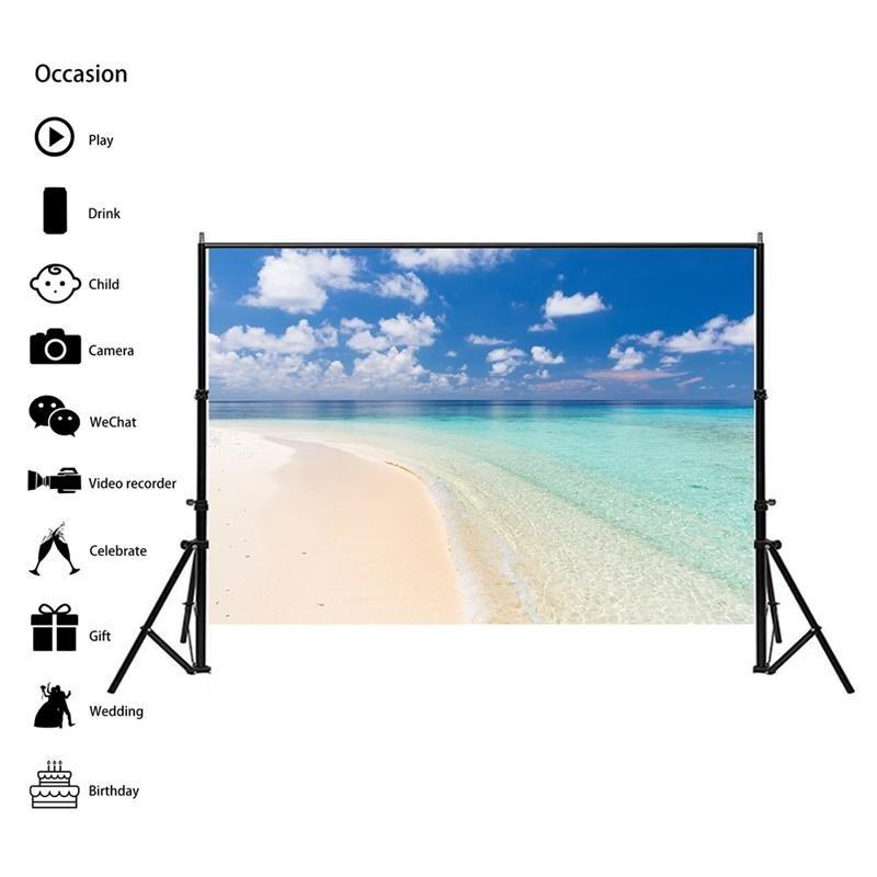 Beach Seaside Scenery Series Background Cloth for Summer Parties,Events,Photo Shoot Backdrop,Beach Theme Decor,Weddings