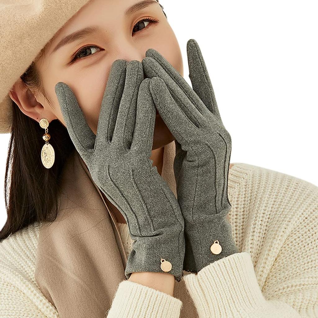 Rękawiczki PIROXIS Damskie na Zimną Pogodę Jesień ZimaWysokiej Jakości Materiał DralonSkupienie na Dopasowaniu Dwupalcowy DesignŁatwa Obsługa Panelu Dotykowego
