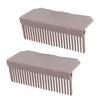2 Set Flat Iron Comb Attachment Plastic Clip On Hair Straightener Accessory for Home Salon Styling