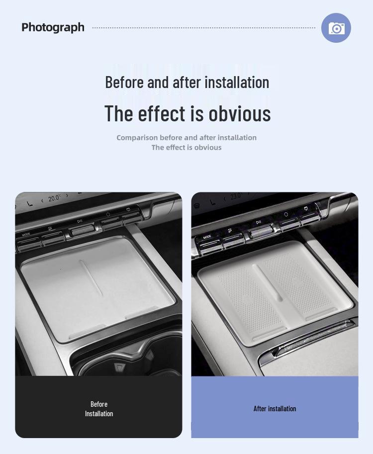 Zeekr 7X Wireless Charging Silicone Pad - Anti-slip Center Console Accessory for 26 Models