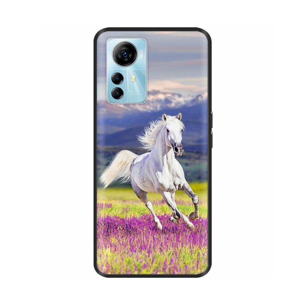 Cute Phone Case For Blade A72s 4G Case Flower Cartoon Painted Soft Silicone Fundas for ZTE Optus X Max A 72s Cover Protective