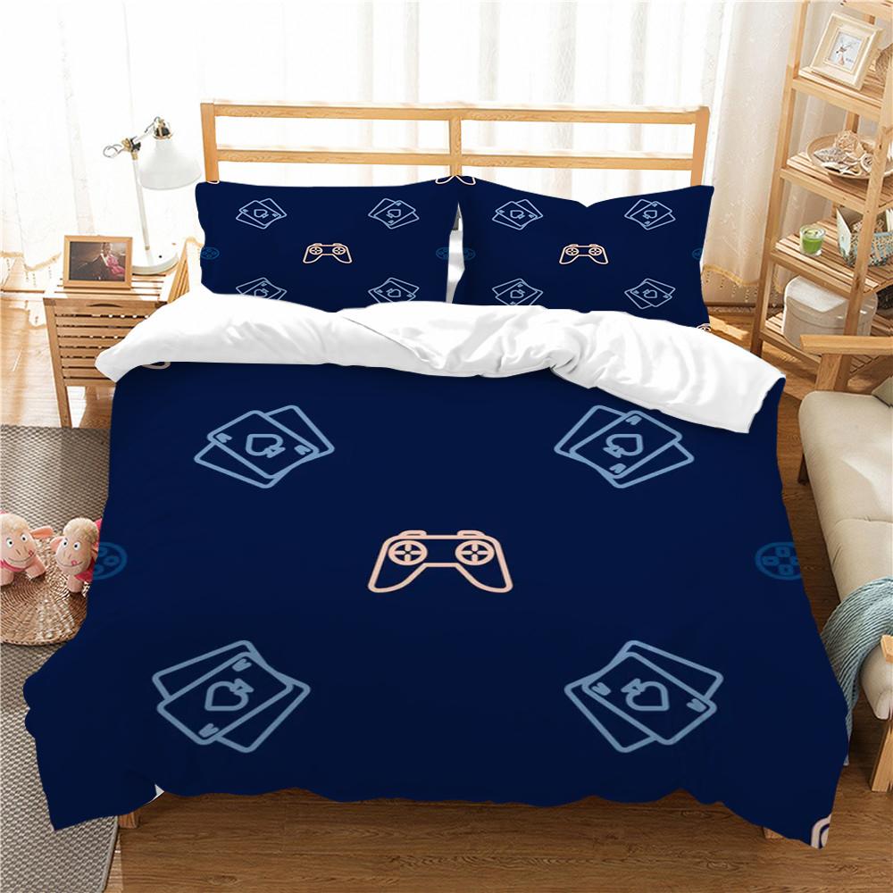 Bedding Cover Game Handle Printing Duvet Cover Set Cool Home Textiles Children Kid Bedding King Size Qulit Cover Set