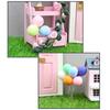 Pack of 8 Colorful Small Resin Balloon Portable Accessory for Dollhouses Garden Creative Landscape Accent Daily Use