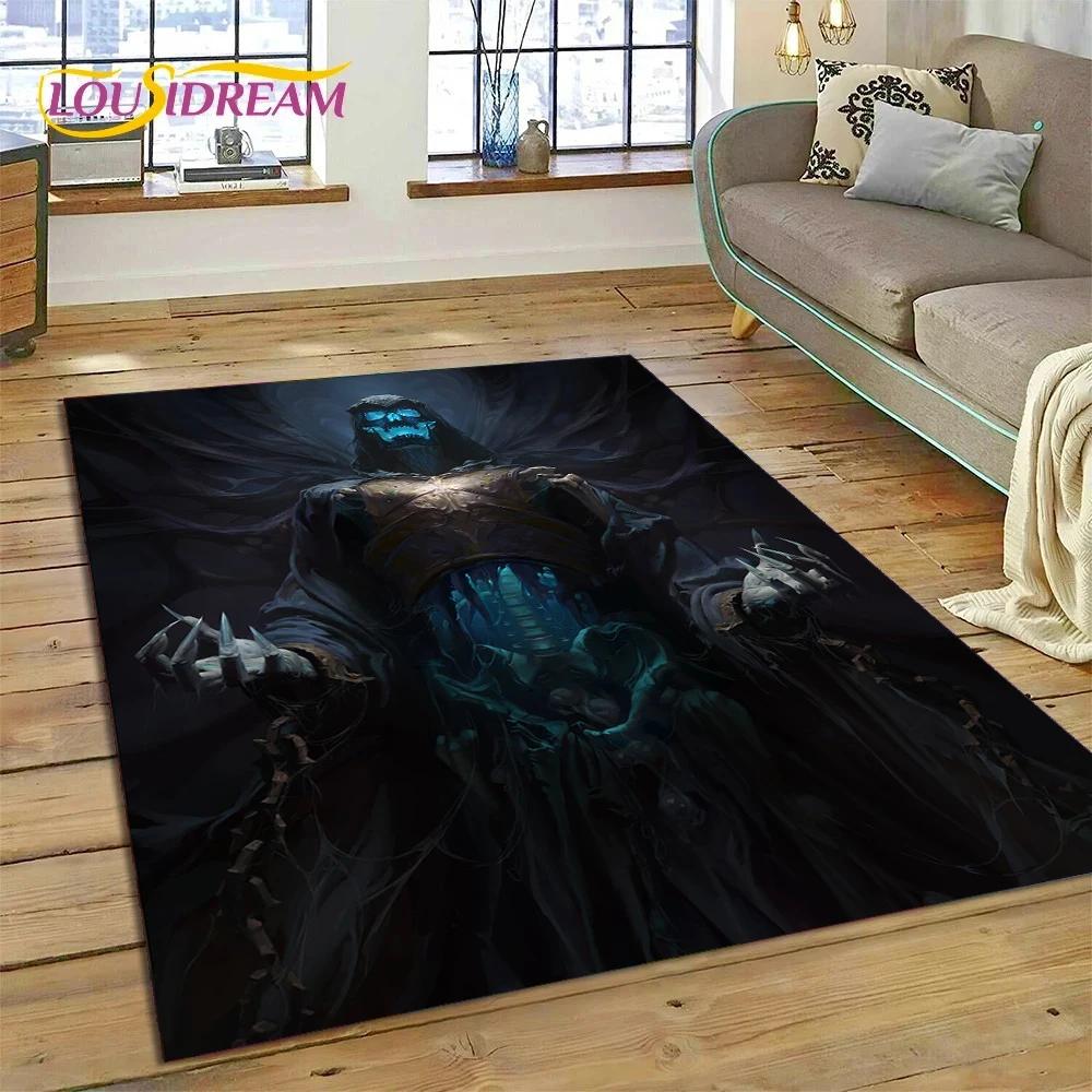 Alfombra de Juego Retro 3D de Diablo para Dormitorio, Sala de Estar, Decoración del Hogar, Sofá, Niños Jugando, Decoración Grande, Felpudo de Regalo