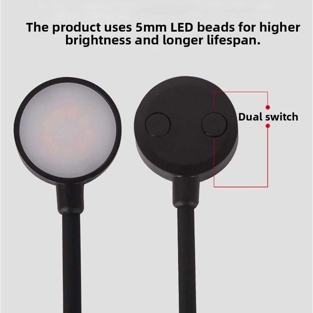 Flexible Gooseneck Design LED Clip on Reading Light Mini Desktop Table Lamp  Bedroom Reading