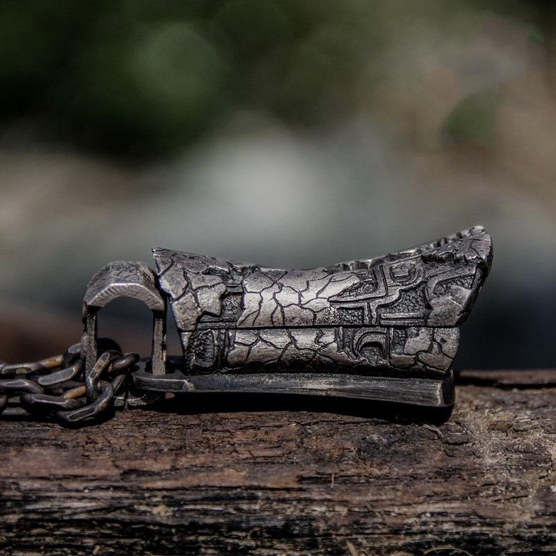 Seeing Coffin Wealth, Carving Flowers, Gluttony Texture, Copper Plated Coffin Pendant, Necklace Decoration