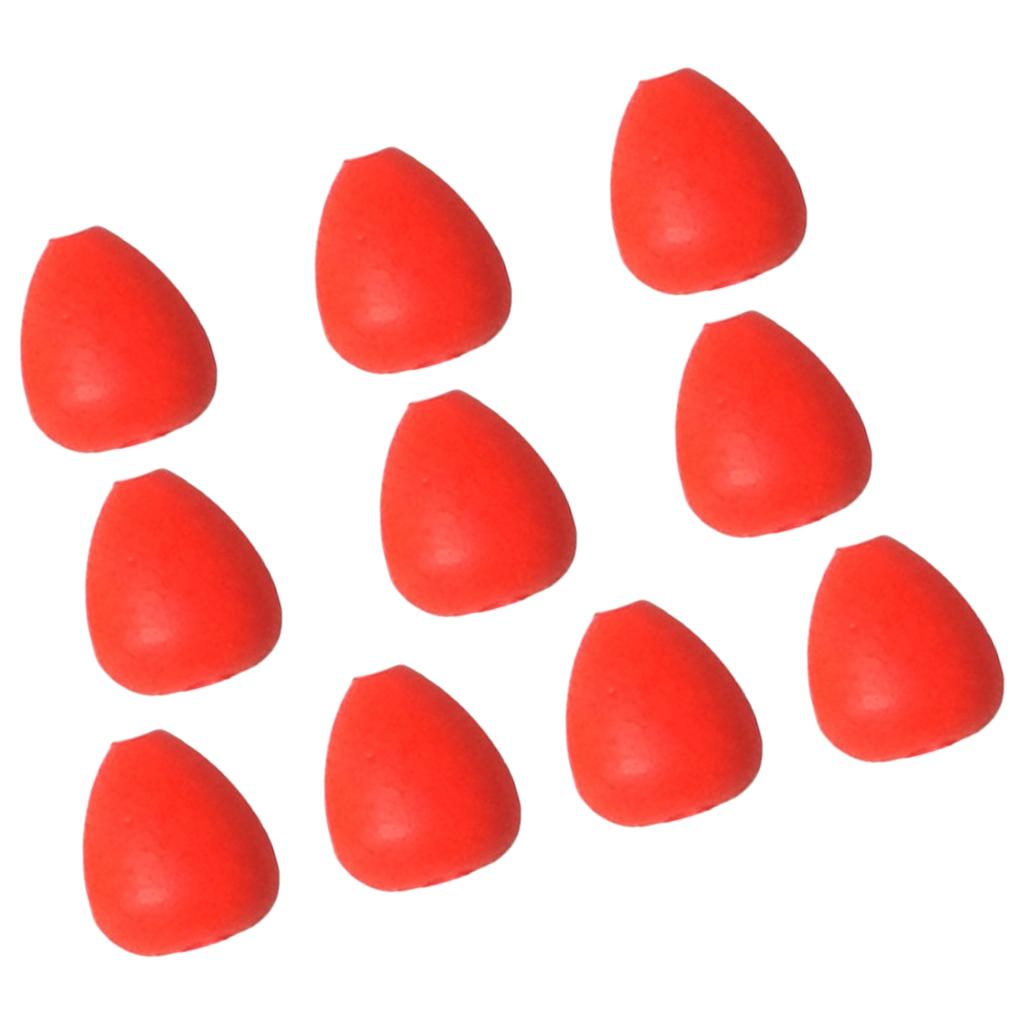 10 Stück/50 Stück Schaumstoffposen Oval Fliegenfischen Bissanzeiger Pompano Rigs Posen Helle Farbe Angelmontage Posen für Forelle