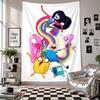 Wall TapestryAdventure Time Cartoon Art Hanging Cloth Decorative Background Cover for Room Decoration