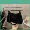 Pu Leather Shoulder Bag With Splicing And Zipper Closure For Daily Use