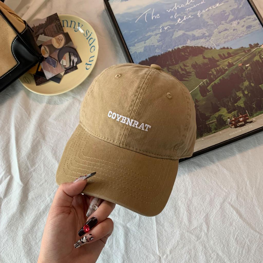 Stylish Embroidered Retro Cap Made From Soft Washed Fabric Perfect For Spring