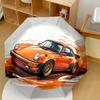 Orange Car Automatic Folding Umbrella Compact Retractable For Outdoor Adventurest78