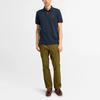 Timberland Solid Logo Short Sleeve Ribbed Polo Shirt Men Tops TB0A24H2Z021