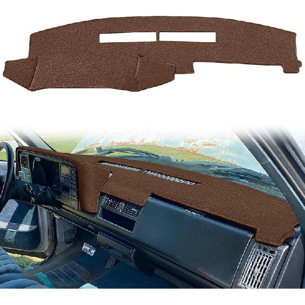 Yiz Dash Cover Mat Fit For Chevy Chevrolet Silverado/GMC Sierra C1500 C2500 C3500 K1500 K2500 K3500 Pickup Truck 1988-1994, 1992-94 GMC Yukon/Chevy