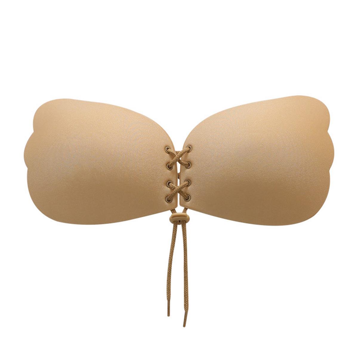 

Goddess Silicone Nipple Covers & Drawstring Strapless Bra for Wedding Dress B хакі
