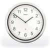 Wall Clock - MEBUS - Model 19809 - 26 Cm - Silent - Silver Frame