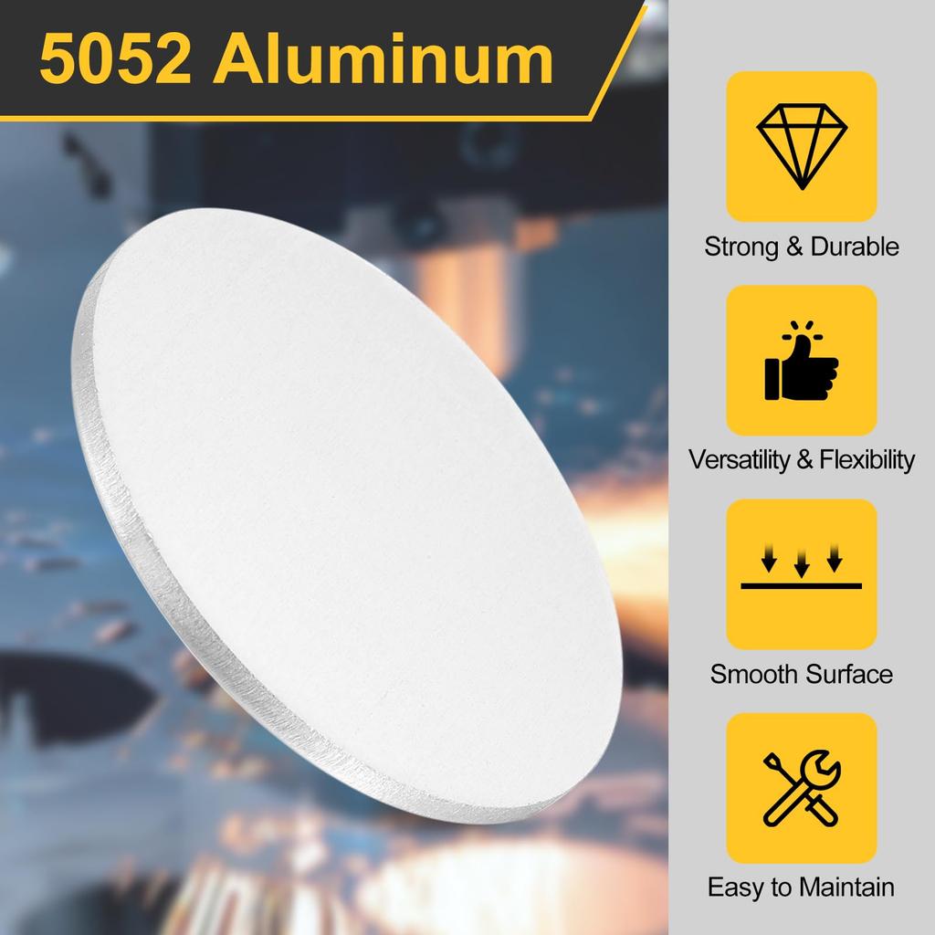 uxcell 6 Aluminum Discs Diameter 2 inch (50 mm) Thickness 0.04 inch (1 mm)