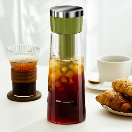 750ML Konvice na kávu Cold Brew 2minutová konvice na Cold Brew s filtrem z nerezové oceli pro domácí použití Konvice na ledovou kávu/čaj