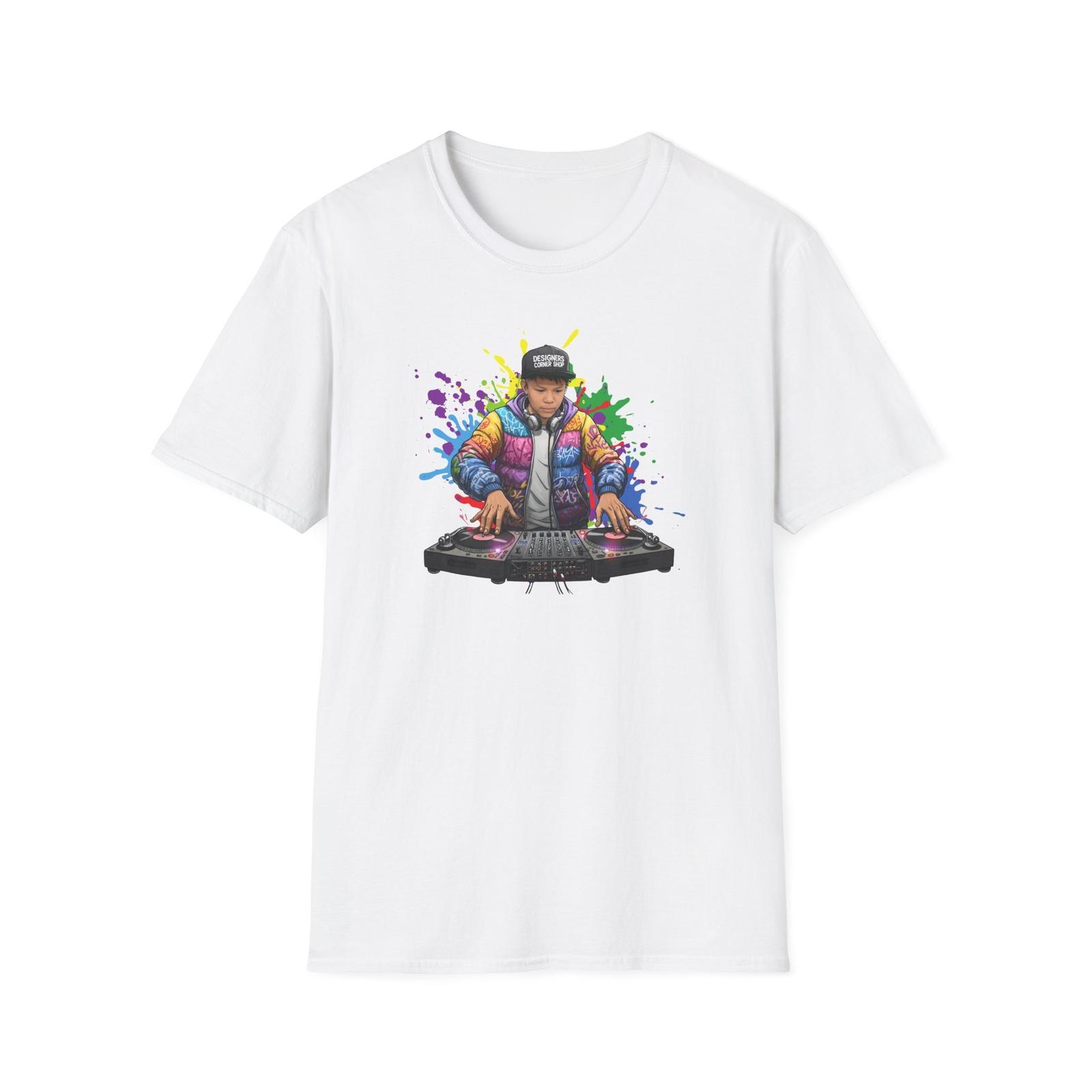 

Special Edition DJ Tito T Mixing It Up on Two Turntables Colorful T-Shirt S разноцветный