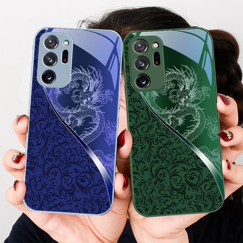 Drachen Totem Rose Lila Für Samsung A01 A02 03 Core 04 05 06 10 12 13 14 5G 15 16 M02 12 Note 8 9 10 20 Glas Ultra Handyhülle