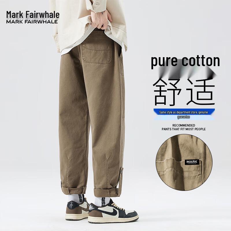 Mark Fairwhale Men's 2025 Autumn Straight Leg Cargo Casual Pants