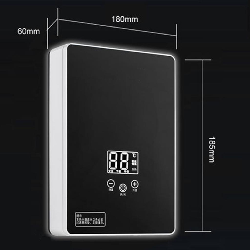 Mini Instant Water Heater Home Use Quick Heaters 220V LCD Display Touch Temperature Control Constant Temperature 6KW