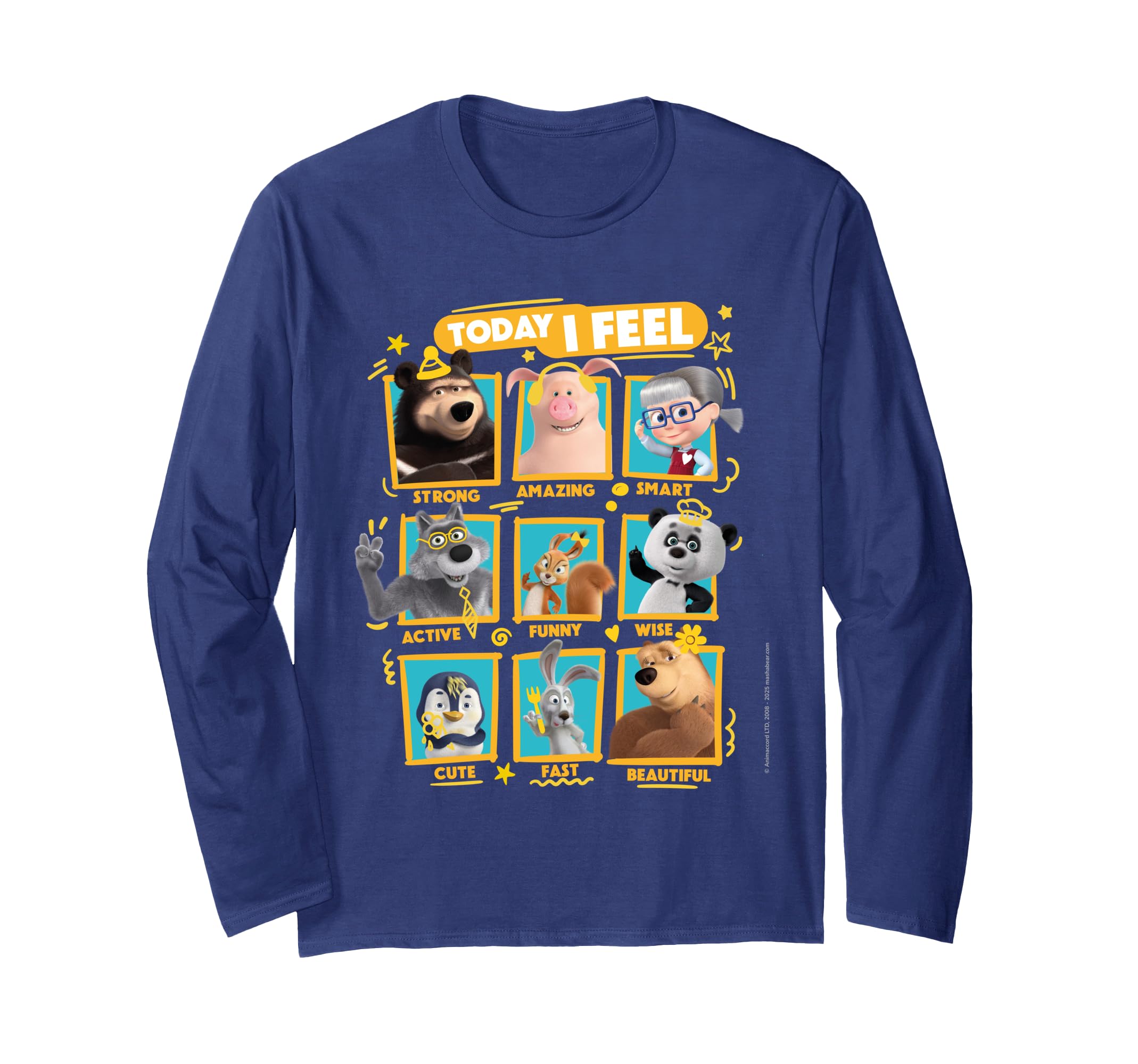 Today I Feel Like Friends. Long-Sleeve T-Shirt синий