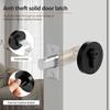 Round Door Latch Zinc Alloy Effective Protection Anti Theft Deadbolt Lock Single Cylinder Deadbolt for 35mm-50mm Door Thickness