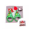 1 Set Cute Christmas Tree Kids Frame Glasses Hair Clip Wear-resistant Santa Claus Frame Glasses Hair Clip for Gifts