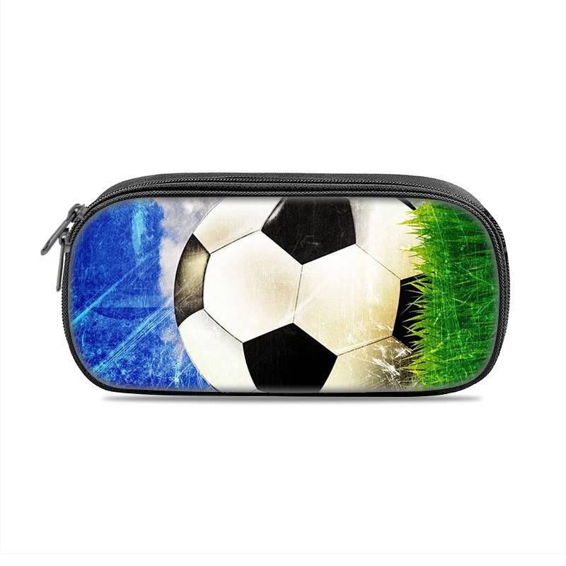 Voetbal etui opberging nieuwe sportstijl jeugd voetbalprint beste partner voor mannelijke en vrouwelijke studenten die naar school gaan