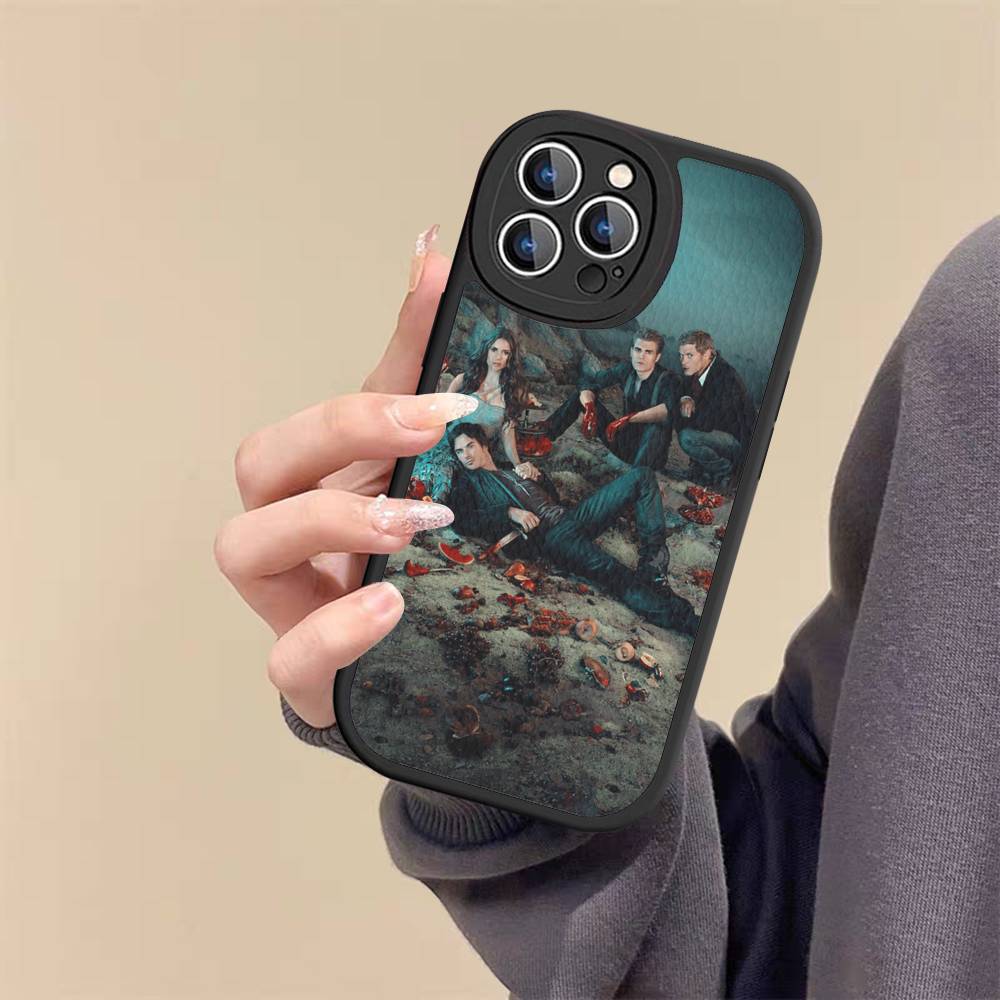

Чехол для телефона The Vampire Diaries для IPhone 11 12 13 14 15 16 Pro Max Mini Plus Мягкий кожаный чехол iphone X
