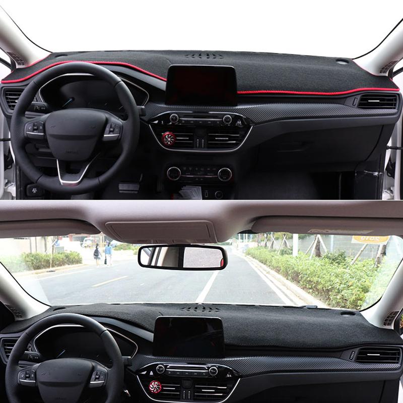 For Ford Focus MK4 2018 Car Dashboard Cover Mat Pad Anti-Glare Dashmat Sunshield Carpet Rug Accessories