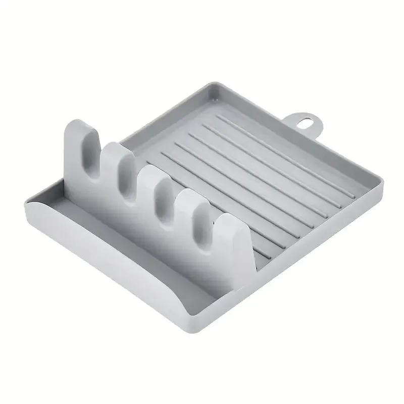 1pc-Paint Brush Rest Holder White Plastic 4 Slots Paintings Brushes Rests Drip Tray Pad for Watercolor Oil Acrylic Painting