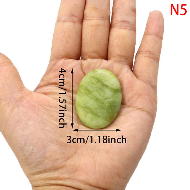 Natural Massage Stones Green Jade Stones Cold Rock For Spa Deep Tissue Massager