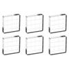 PATIKIL Acrylic Stamp 6 Pieces Clear Stamping Blocks with Grid Decorative Mounting for DIY Card Making 1.6"x1.6" Blocks, Lines, Blocks, Square,