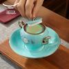 Yongfengyuan Madam Porcelain Hand-painted Blue 17-piece Tea Set