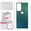 apgo Protective Skin Sticker for the Back Compatible with Motorola Edge 20, Wrap Film, Foil, Vinyl - Pattern Carbon Chameleon CAKA1