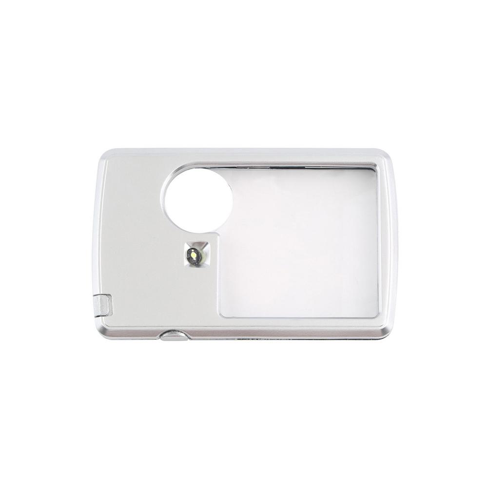 Kortform LED-förstoringsglas 3X/6X Förstoringsglas Handhållet Luppläsverktyg