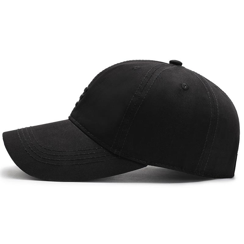 Hat Men's Baseball Cap European and American Fashion Spring and Autumn Sun Hat Simple Black Summer Casual Cap Men's Sports  Hat