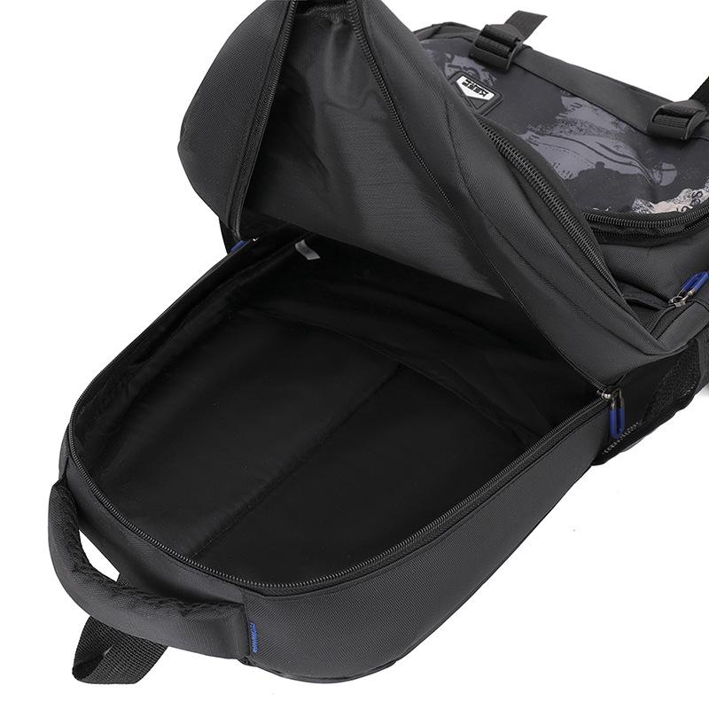 Men's backpack junior high school student schoolbag backpack computer bag burden reduction wear-resistant leisure bag
