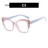 Retro Colorful Leopard Cat Eye Women TR90 Glasses Frame Clear Anti Blue Light Men Optical Eyewear Eyeglasses