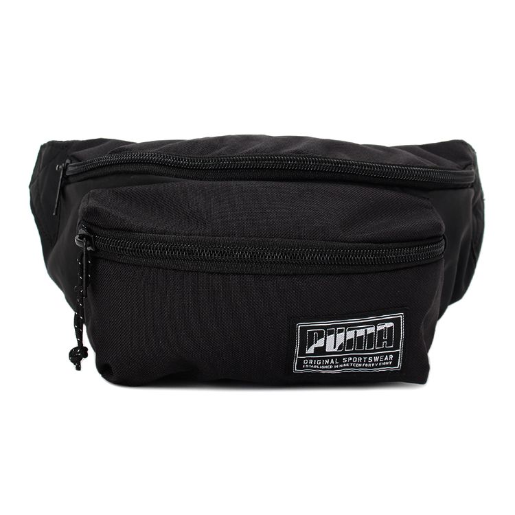 Puma Academy Sports Fabric Waist Bag Crossbody Chest Bag Small Unisex bags Black 075855-01