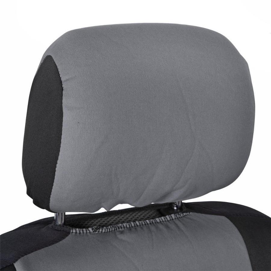 Universal 3-Row 8 Seats Car Auto Seat Covers for Auto Vehicle Sedan SUV Van Truck GRAY/BLACK